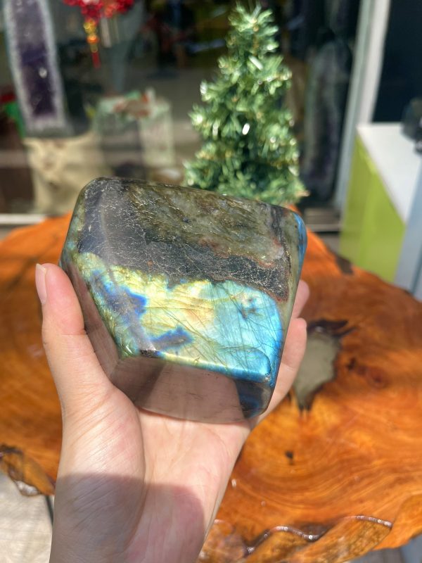 ĐÁ XÀ CỪ Labradorite – KT 11.5x9 cm, KL 1.156kg (XC117)