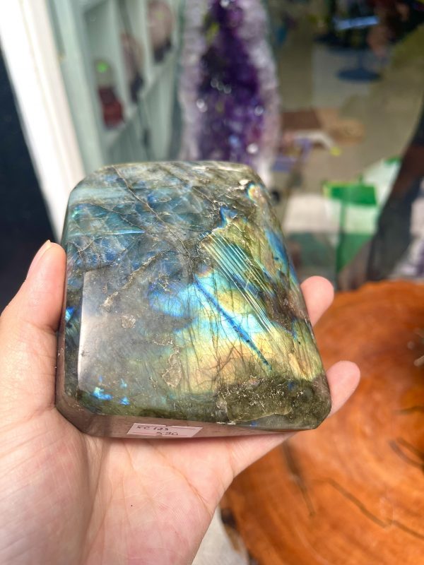 ĐÁ XÀ CỪ Labradorite – KT 11x9 cm, KL 0.586 kg (XC123)