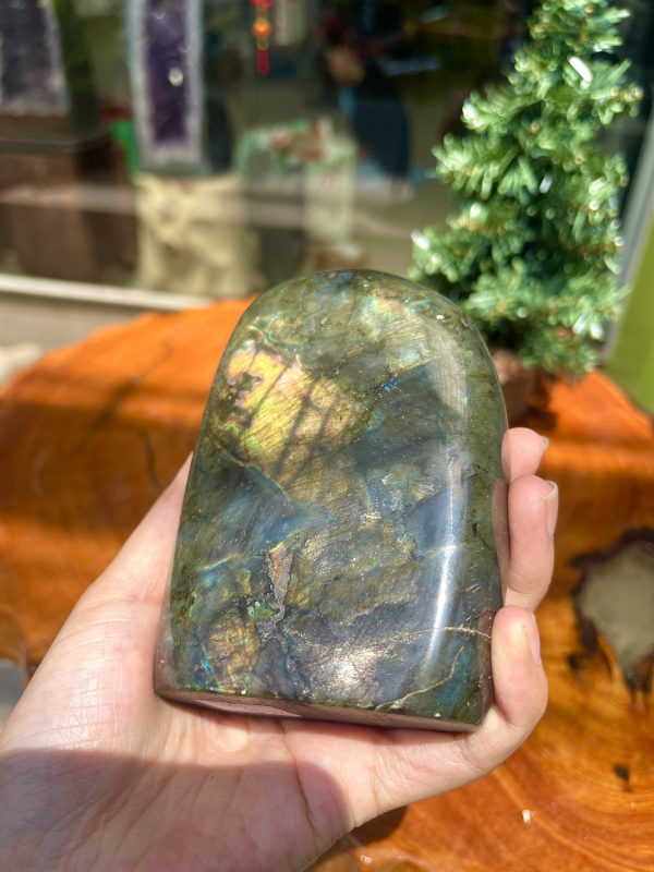 ĐÁ XÀ CỪ Labradorite – KT 11x8 cm, KL 0.646 kg (XC125)