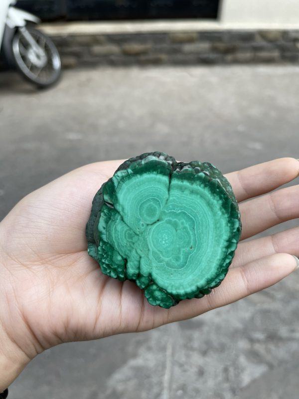 ĐÁ LÔNG CÔNG – ĐÁ KHỔNG TƯỚC – MALACHITE (LC32), KT: 6.5×6 CM; KL: 0.286KG