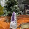 HỐC THẠCH ANH TÍM NHỎ – SMALL AMETHYST GEODE (TV302), KL: 0.330KG, KT: 10×4 CM