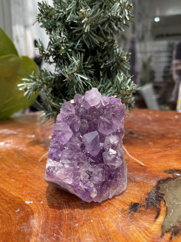 HỐC THẠCH ANH TÍM NHỎ – SMALL AMETHYST GEODE (TV311), KL: 0.452KG, KT: 9×7 CM