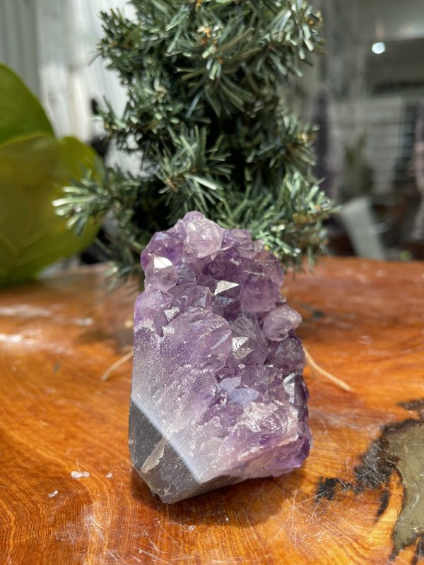 HỐC THẠCH ANH TÍM NHỎ – SMALL AMETHYST GEODE (TV311), KL: 0.452KG, KT: 9×7 CM