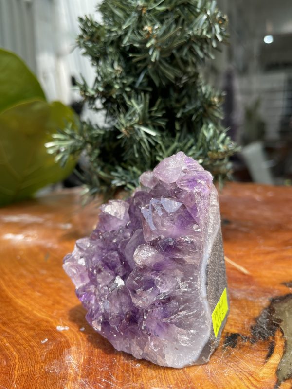 HỐC THẠCH ANH TÍM NHỎ – SMALL AMETHYST GEODE (TV311), KL: 0.452KG, KT: 9×7 CM