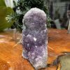 HỐC THẠCH ANH TÍM NHỎ – SMALL AMETHYST GEODE (TV312), KL: 0.592KG, KT: 11×6 CM