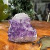 HỐC THẠCH ANH TÍM NHỎ – SMALL AMETHYST GEODE (TV313), KL: 0.498KG, KT: 9×9 CM