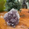 HỐC THẠCH ANH TÍM NHỎ – SMALL AMETHYST GEODE (TV326), KL: 0.640KG, KT: 10×9 CM