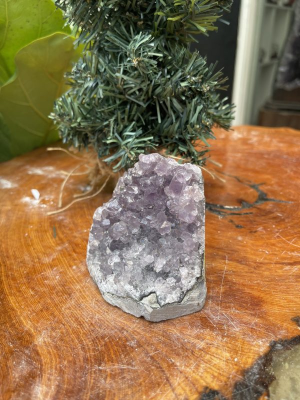 HỐC THẠCH ANH TÍM NHỎ – SMALL AMETHYST GEODE (TV340), KL: 0.454KG, KT: 8×9 CM