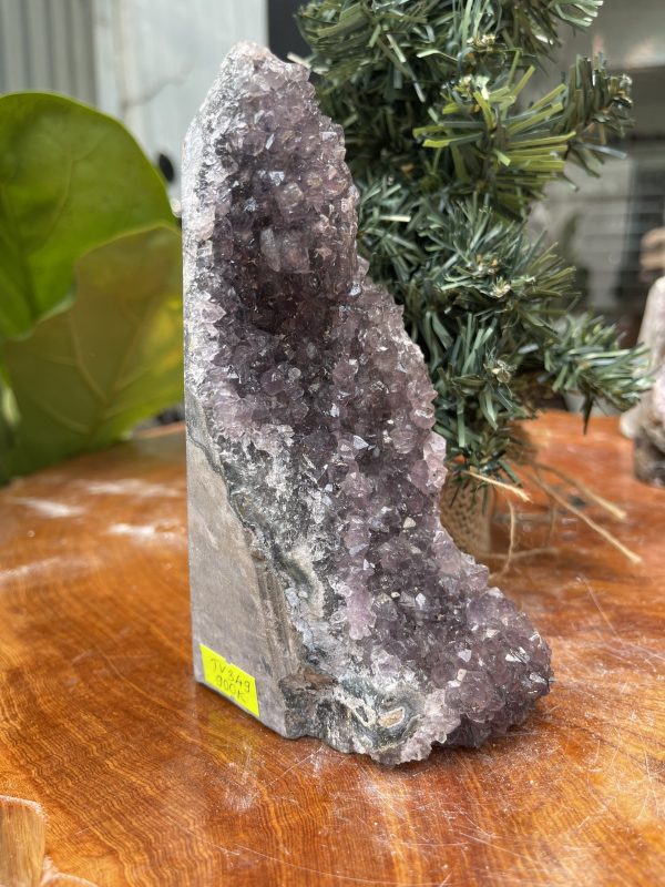 HỐC THẠCH ANH TÍM NHỎ – SMALL AMETHYST GEODE (TV347), KL: 0.326KG, KT: 8×8 CM