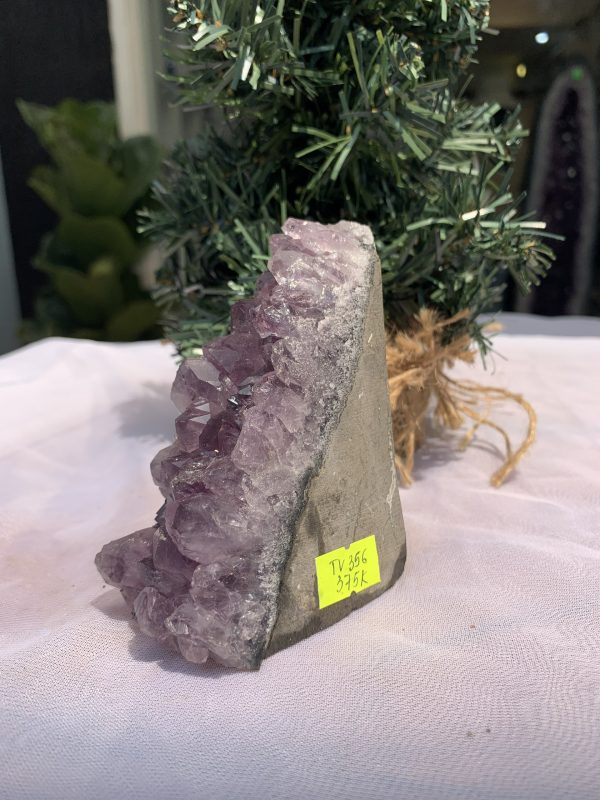 HỐC THẠCH ANH TÍM NHỎ – SMALL AMETHYST GEODE (TV356), KL: 0.374KG, KT: 11×4 CM