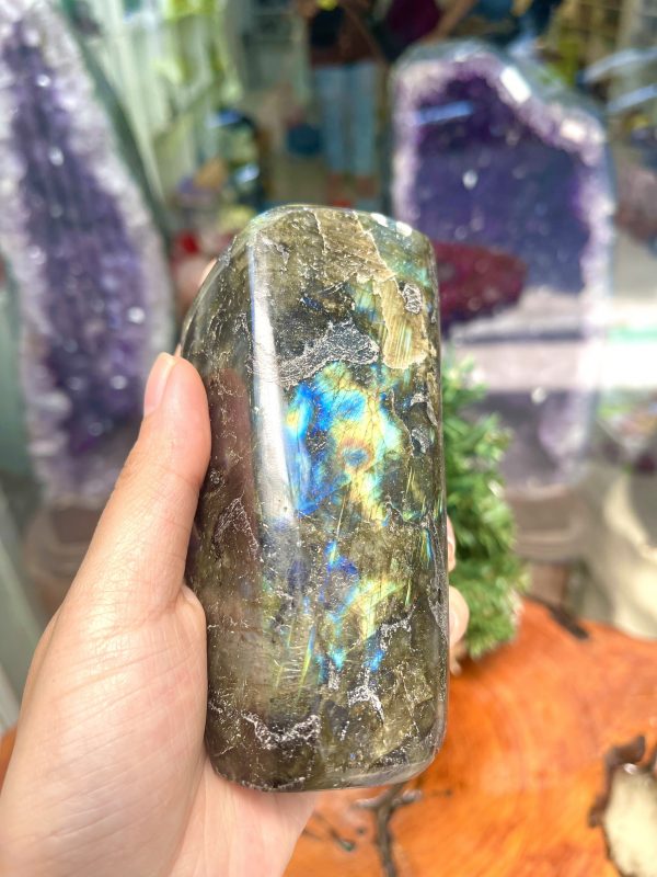 ĐÁ XÀ CỪ - HẮC NGUYỆT QUANG - Labradorite