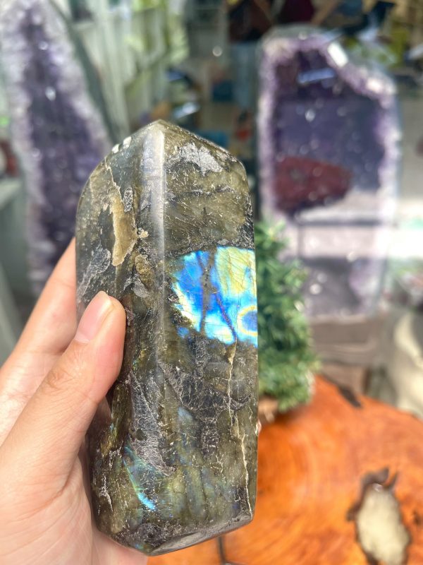 ĐÁ XÀ CỪ - HẮC NGUYỆT QUANG - Labradorite