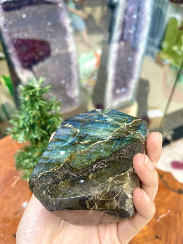 ĐÁ XÀ CỪ - HẮC NGUYỆT QUANG - Labradorite