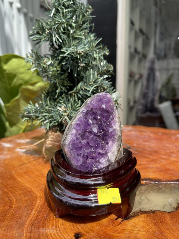 HỐC THẠCH ANH TÍM NHỎ – SMALL AMETHYST GEODE TU109