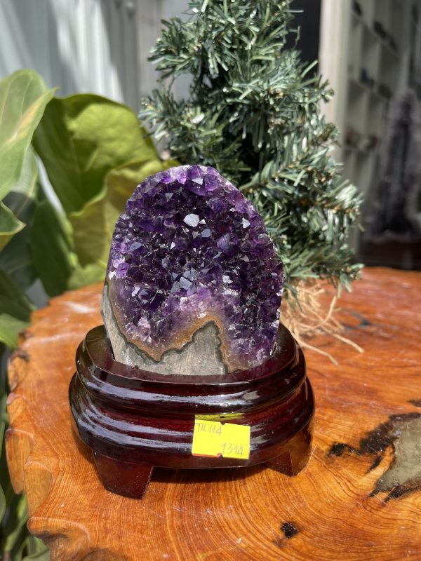 HỐC THẠCH ANH TÍM NHỎ – SMALL AMETHYST GEODE TU109