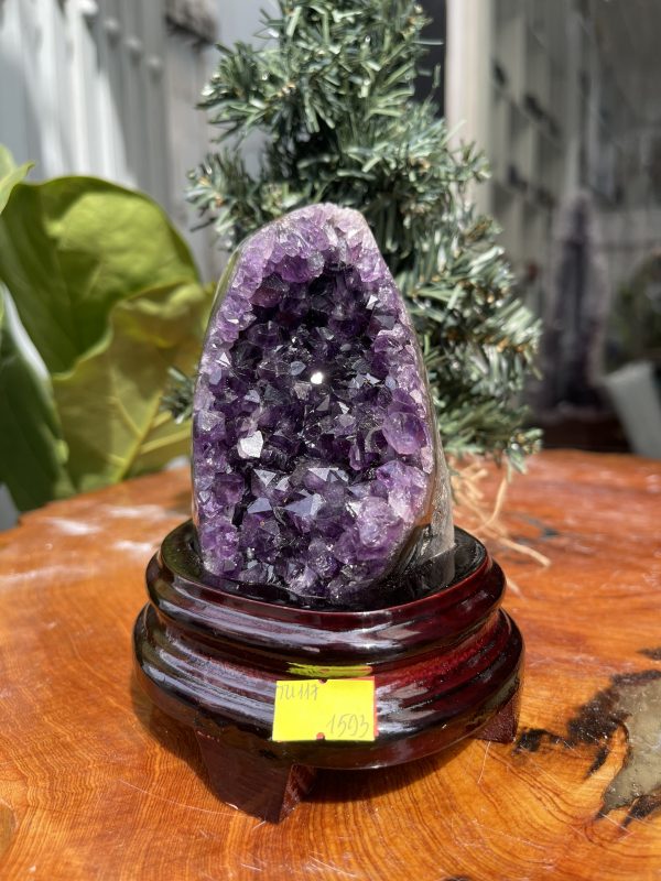 HỐC THẠCH ANH TÍM NHỎ – SMALL AMETHYST GEODE TU109