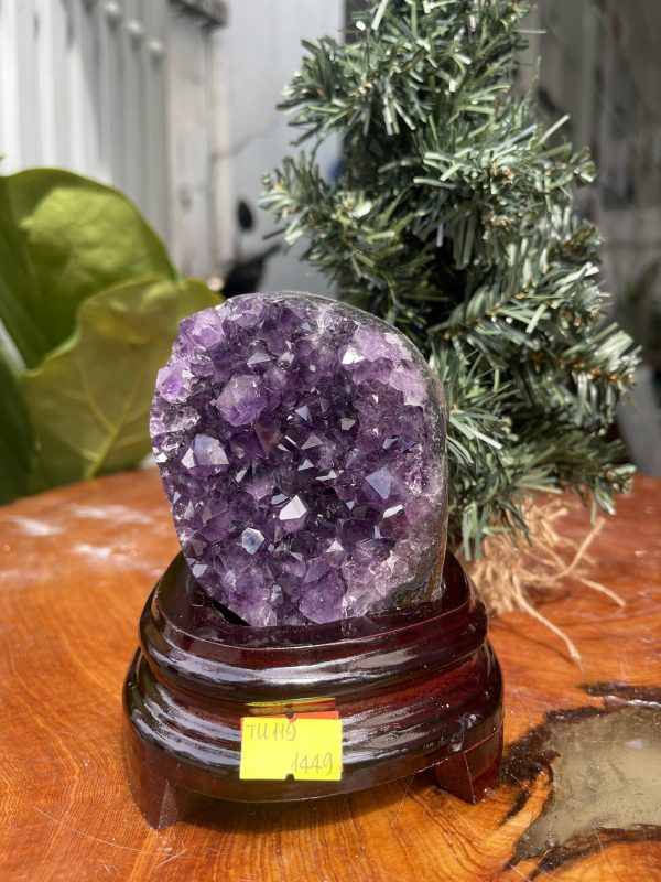 HỐC THẠCH ANH TÍM NHỎ – SMALL AMETHYST GEODE TU109