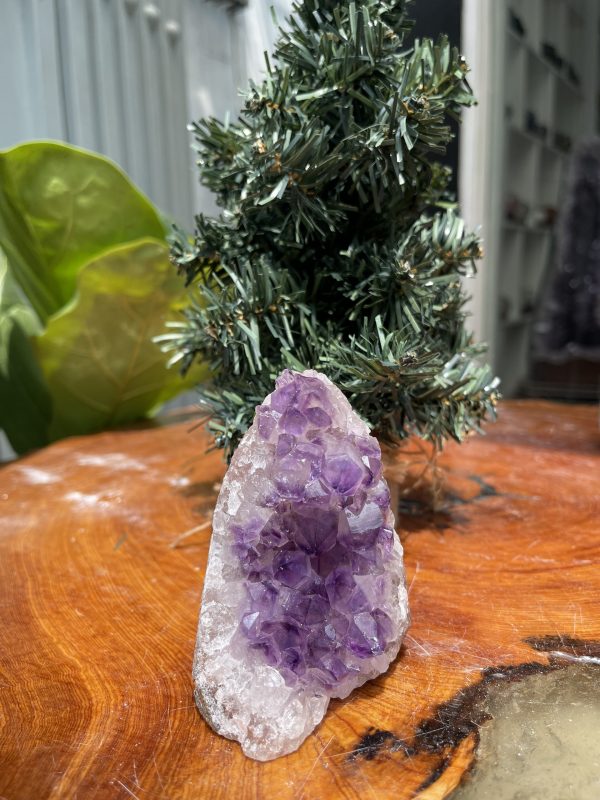 THẠCH ANH TÍM NHỎ – SMALL AMETHYST GEODE (TV219), KL: 0.332KG, KT: 9×7CM