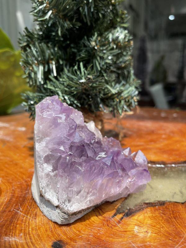 HỐC THẠCH ANH TÍM NHỎ – SMALL AMETHYST GEODE (TV236), KL: 0.466KG, KT: 7.5×7.5CM