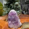 HỐC THẠCH ANH TÍM NHỎ – SMALL AMETHYST GEODE (TV294), KL: 0.474 KG, KT: 9×6 CM