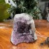 HỐC THẠCH ANH TÍM NHỎ – SMALL AMETHYST GEODE (TV221), KL: 0.334KG, KT: 8×7.2CM