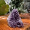 HỐC THẠCH ANH TÍM NHỎ – SMALL AMETHYST GEODE (TV295), KL: 0.476 KG, KT: 9×8 CM