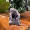 HỐC THẠCH ANH TÍM NHỎ – SMALL AMETHYST GEODE (TV277), KL: 0.382KG, KT: 10×7 CM