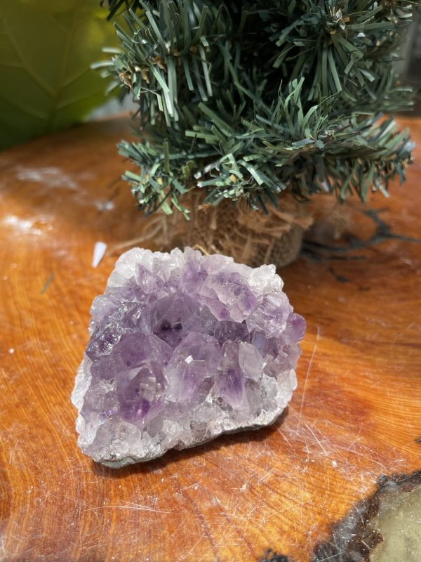 HỐC THẠCH ANH TÍM NHỎ – SMALL AMETHYST GEODE (TV265), KL: 0.29KG, KT: 7×7CM )