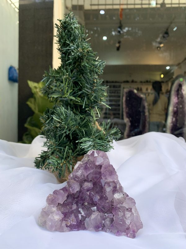 HỐC THẠCH ANH TÍM NHỎ – SMALL AMETHYST GEODE (TV289), KL: 0.54KG, KT: 9x11CM