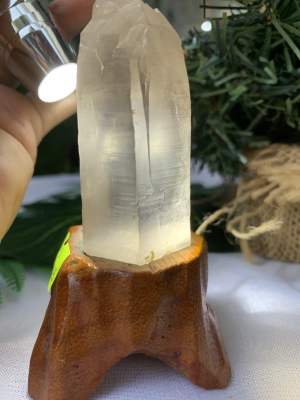 TRỤ THẠCH ANH KHÓI THÔ- RAW SMOKY QUARTZ POINT (TAK13), KL:0.116KG, KT: 10.5x4.2CM