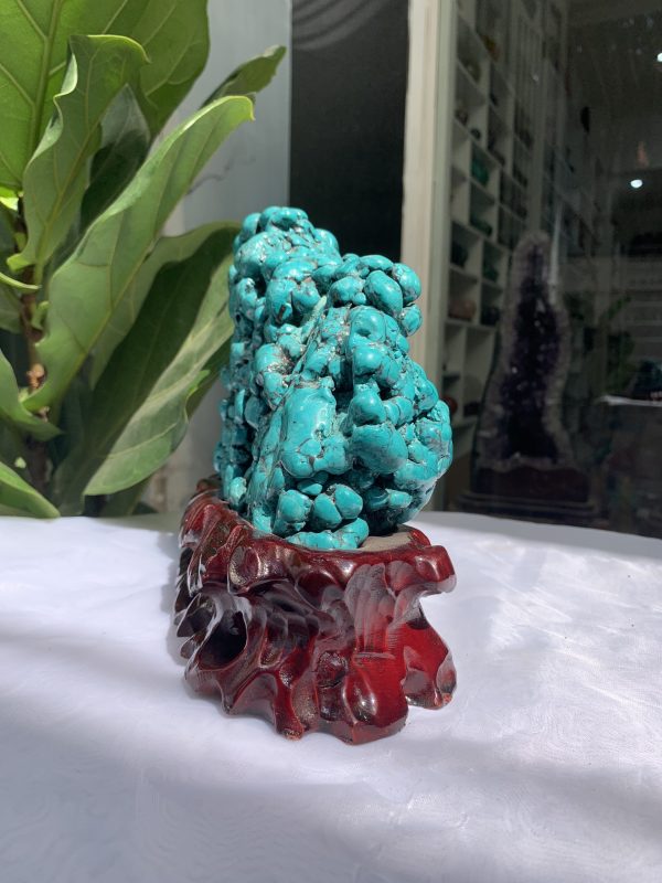 Đá Lam Ngọc – Turquoise (LN10), KL: 3.572 KG, KT: 20×20CM