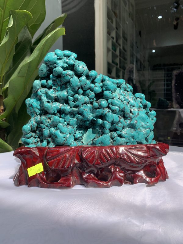 Đá Lam Ngọc – Turquoise (LN10), KL: 3.572 KG, KT: 20×20CM