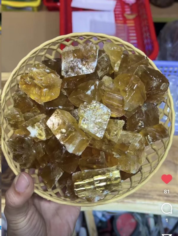 Đá thô Amber Calcite - Amber Calcite Raw | CADA DECOR