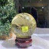 BI CẦU THẠCH ANH VÀNG – Citrine Sphere KL: 0,38 KG; ĐK: 6,4 cm (V19)