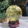 BI CẦU THẠCH ANH VÀNG – Citrine Sphere KL: 0,38 KG; ĐK: 6,4 cm (V19)