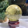 BI CẦU THẠCH ANH VÀNG – Citrine Sphere KL: 0,38 KG; ĐK: 6,4 cm (V19)