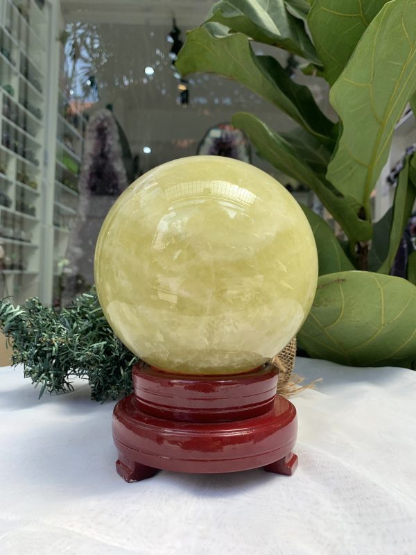 Bi cầu Thạch Anh Vàng – Citrine Sphere (BV68)