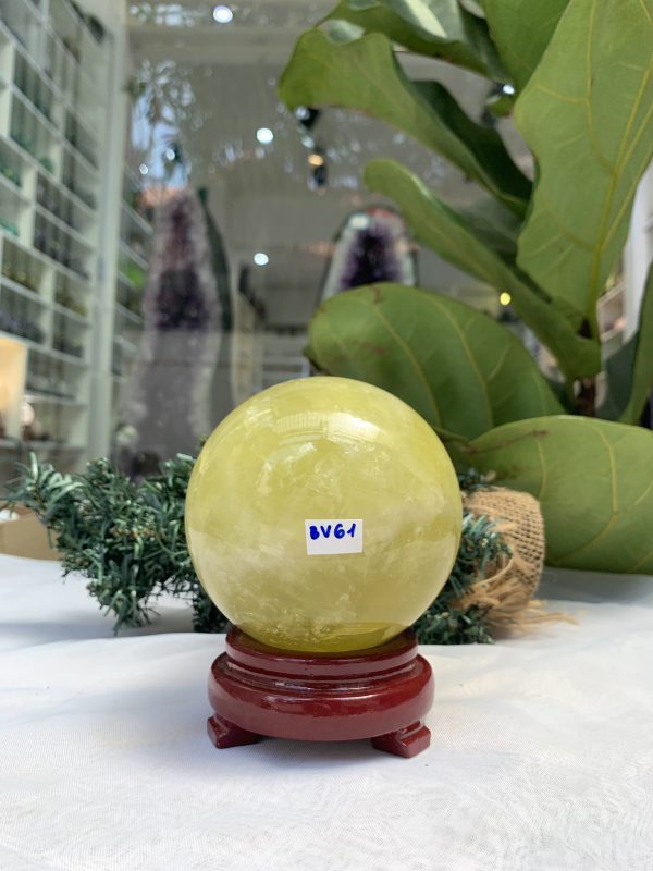 Bi cầu Thạch Anh Vàng – Citrine Sphere (BV61)