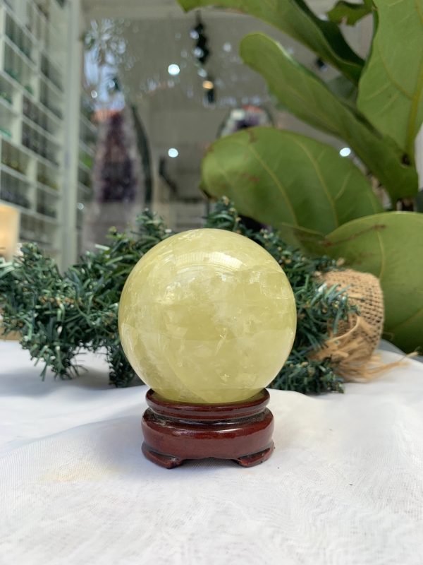 Bi cầu Thạch Anh Vàng – Citrine Sphere (BV53)