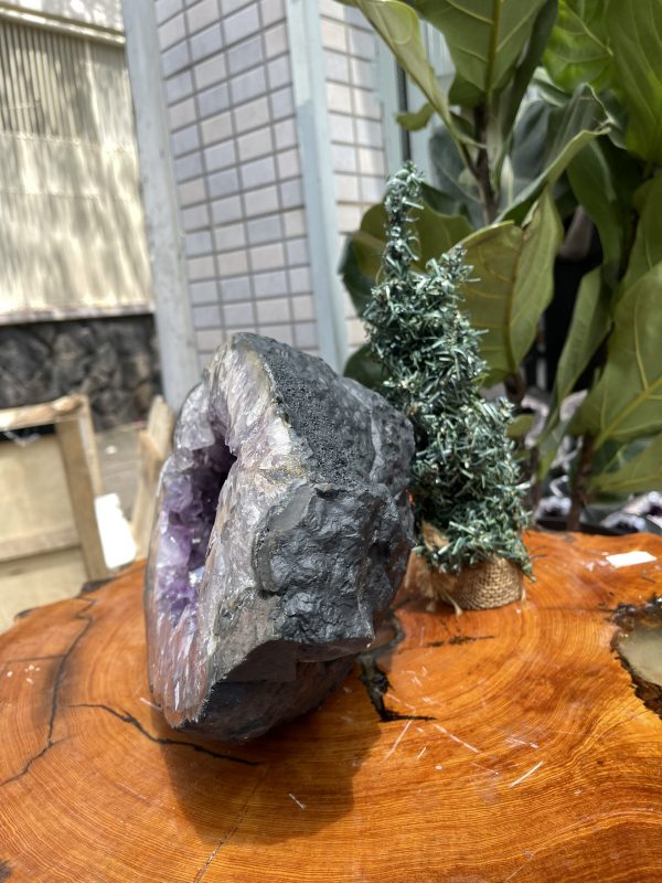 Túi Tiền - Ổ Tụ Tài Thạch Anh Tím - Amethyst (TTA03), KT: 26x20x18 CM, KL : 8.5kg