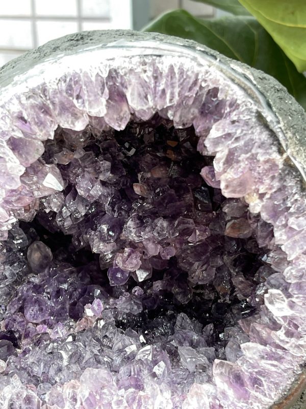 Túi Tiền - Ổ Tụ Tài Thạch Anh Tím - Amethyst (TTA11), KT: 16x14x18 CM, KL : 6,635kg