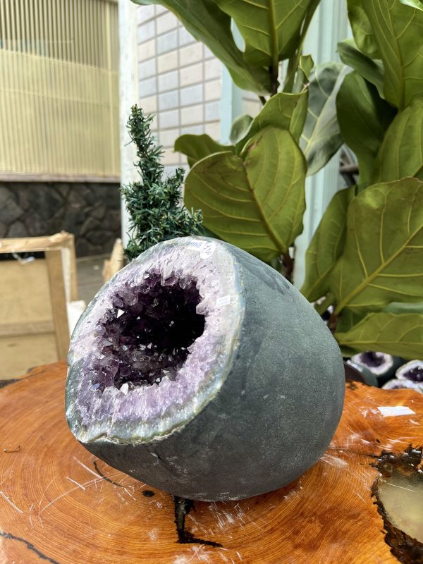 Túi Tiền - Ổ Tụ Tài Thạch Anh Tím - Amethyst (TTA13), KT: 17x16x20 CM, KL : 7kg