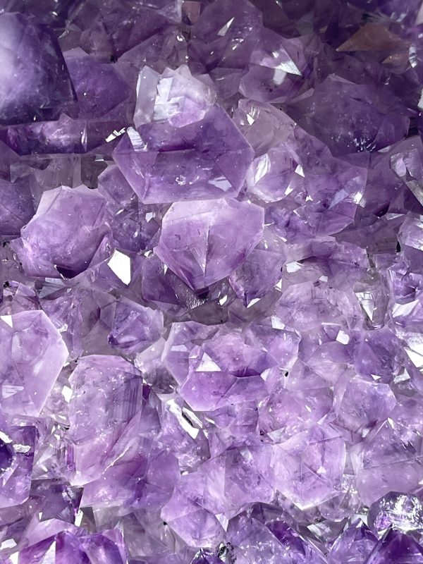 Túi Tiền - Ổ Tụ Tài Thạch Anh Tím - Amethyst (TTA14), KT: 26x22x24 CM, KL : 16.73kg