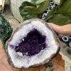 Túi Tiền - Ổ Tụ Tài Thạch Anh Tím - Amethyst (TTA14), KT: 26x22x24 CM, KL : 16.73kg