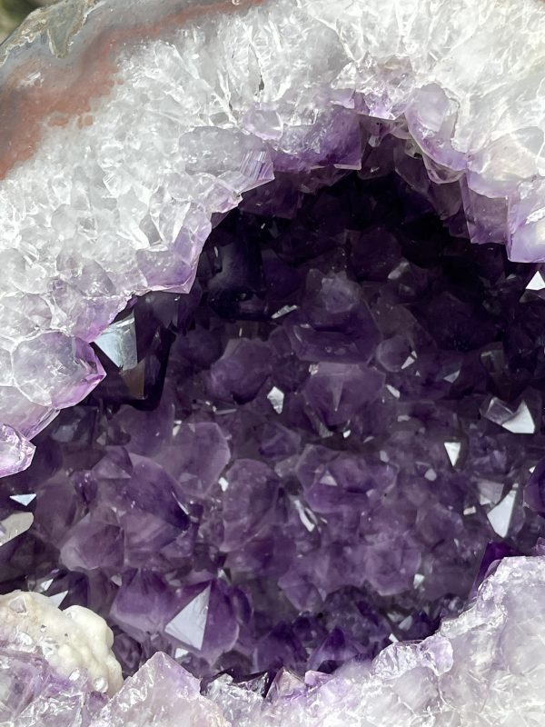 Túi Tiền - Ổ Tụ Tài Thạch Anh Tím - Amethyst (TTA14), KT: 26x22x24 CM, KL : 16.73kg