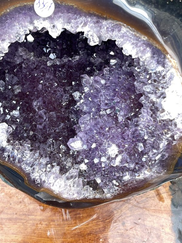 Túi Tiền - Ổ Tụ Tài Thạch Anh Tím - Amethyst (TTA15), KT: 17x21x21 CM, KL : 11.37kg