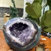 Túi Tiền - Ổ Tụ Tài Thạch Anh Tím - Amethyst (TTA15), KT: 17x21x21 CM, KL : 11.37kg