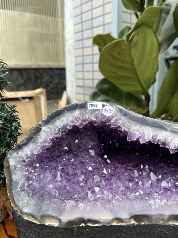 Túi Tiền - Ổ Tụ Tài Thạch Anh Tím - Amethyst (TTA17), KT: 33x18x18 CM, KL : 10.4kg