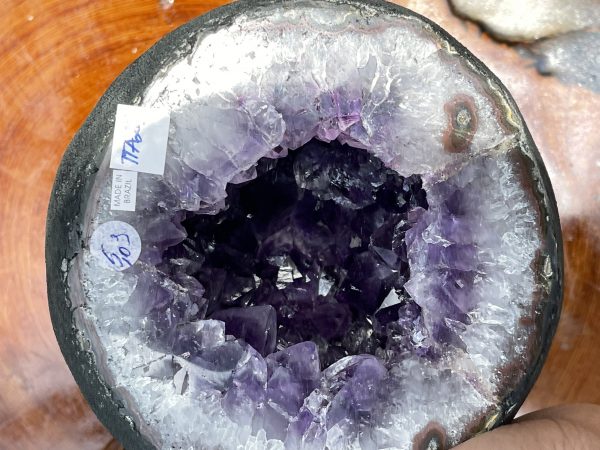 Túi Tiền - Ổ Tụ Tài Thạch Anh Tím - Amethyst (TTA27), KT: 14x13x18 CM, KL : 5kg