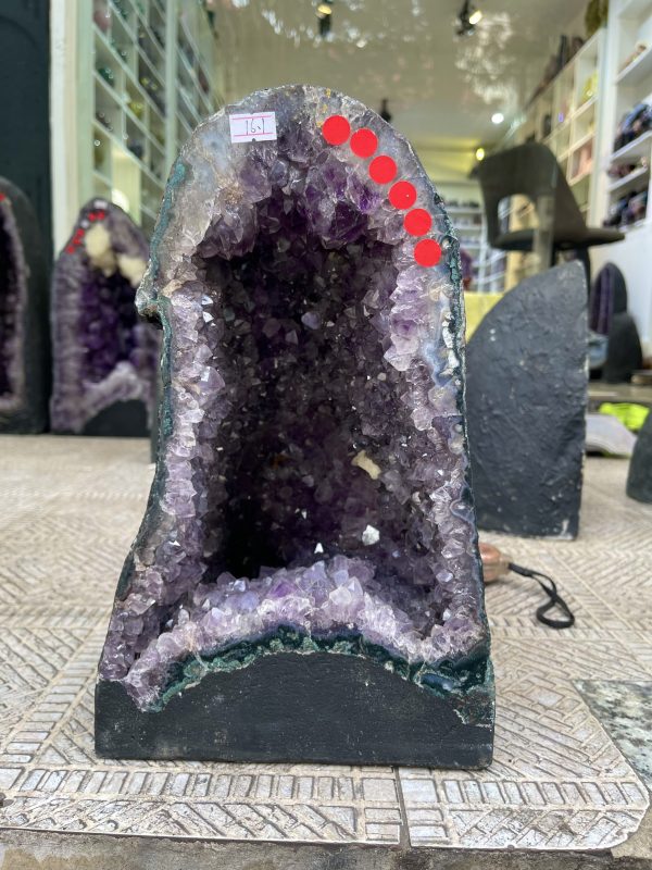 Hốc Thạch Anh Tím – Amethyst Geode (T143), KT: 34x 21CM, KL : 16.1kg